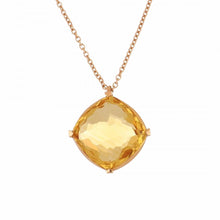 Load image into Gallery viewer, Lisa Nik Citrine 18K Rose Gold Pendant Necklace
