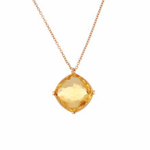 Load image into Gallery viewer, Lisa Nik Citrine 18K Rose Gold Pendant Necklace
