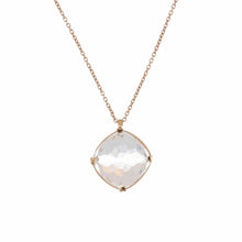 Load image into Gallery viewer, Lisa Nik Rock Crystal 18K Rose Gold Pendant Necklace
