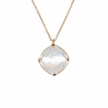 Load image into Gallery viewer, Lisa Nik Rock Crystal 18K Rose Gold Pendant Necklace
