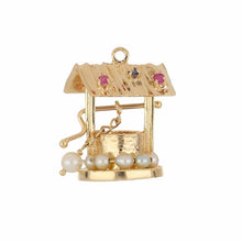 Load image into Gallery viewer, Mid-Century 14K Gold Wishing Well Charm
