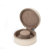 Load image into Gallery viewer, WOLF Sophia Round Zip Case in Ivory
