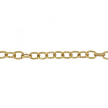 Load image into Gallery viewer, Estate 18K Gold Alternating Woven Link Chain
