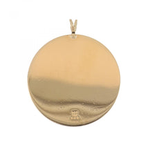Load image into Gallery viewer, Mid-Century 14K Gold Diamond Disc Pendant
