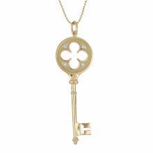 Load image into Gallery viewer, Estate TIffany &amp; Co. 18K Gold Key Pendant Necklace
