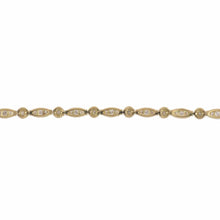 Load image into Gallery viewer, 18K Gold Oval and Round Diamond Line Bracelet
