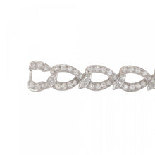 Load image into Gallery viewer, Mid-Century Diamond Open Link Platinum Bracelet
