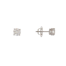 Load image into Gallery viewer, 2.00 Carat Round Diamond Platinum Stud Earrings

