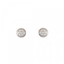 Load image into Gallery viewer, Estate 14K White Gold Round Diamond Stud Earrings
