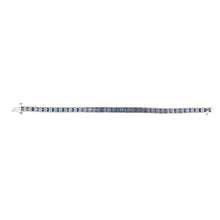 Load image into Gallery viewer, Vintage 14K White Gold Sapphire Bracelet
