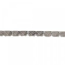 Load image into Gallery viewer, Vintage 1990s 14K White Gold Diamond Box Link Bracelet

