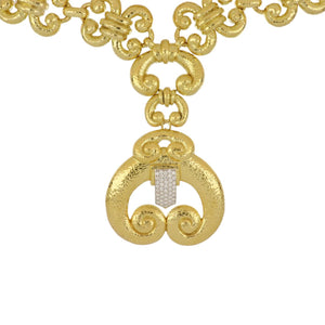Vintage 1980s David Webb 18K Gold 'Ancient World' Necklace