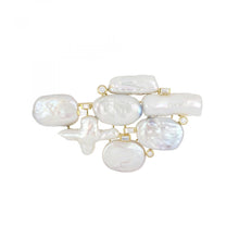 Load image into Gallery viewer, Estate Kai-Yin Lo Baroque Pearl and Diamoond 18K Gold Brooch
