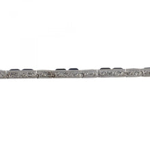 Load image into Gallery viewer, Vintage 1980s Sapphire and Diamond Line Bracelet
