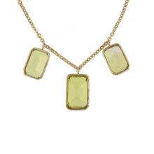 Load image into Gallery viewer, Vintage 1970s 14K Gold Citrine Necklace and Earrings
