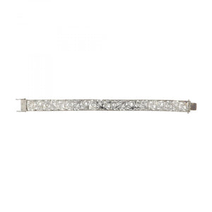 Edwardian Platinum Plaque Diamond Bracelet
