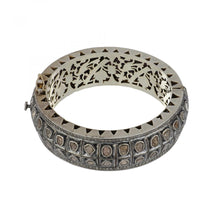 Load image into Gallery viewer, Estate Sterling Silver Rose-Cut Diamond Bangle
