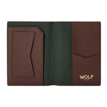Load image into Gallery viewer, WOLF Brown Signature Passport Sleeve
