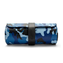 Load image into Gallery viewer, WOLF Elements Triple Watch Roll with Capsule in Water (Blue Camouflage)

