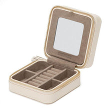 Load image into Gallery viewer, WOLF Caroline Zip Travel Case in Ivory
