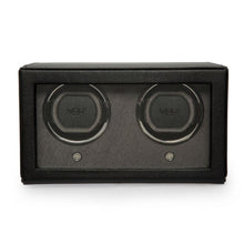 Load image into Gallery viewer, WOLF Double Cub Watch Winder with Cover in Black
