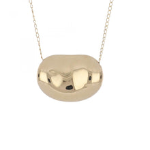 Load image into Gallery viewer, Estate 14K Gold Kidney Bean Pendant Necklace
