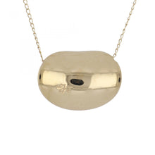 Load image into Gallery viewer, Estate 14K Gold Kidney Bean Pendant Necklace
