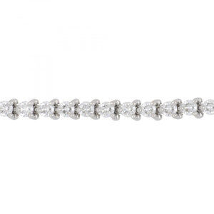 Estate Tiffany & Co. Platinum 'Victoria' 3.47 Carat Diamond Line Bracelet