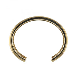 Estate 18K Gold Lattice Design Cuff Bracelet