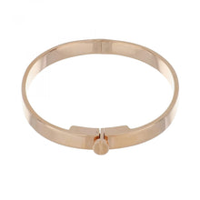 Load image into Gallery viewer, 18K Rose Gold Italian Screw Top Bangle Bracelet
