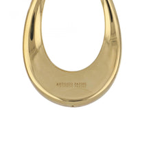Load image into Gallery viewer, Italian 18K Gold Oval Drop Earrings
