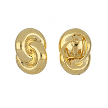 Load image into Gallery viewer, 18K Italian Gold Puffy Loop Earrings
