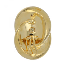 Load image into Gallery viewer, 18K Italian Gold Puffy Loop Earrings

