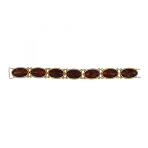 Estate 14K Gold Amber Bracelet