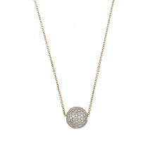 Load image into Gallery viewer, Vintage 1990s 14K Gold Two-Tone Diamond Pendant Necklace
