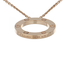 Load image into Gallery viewer, Cartier 18K Rose Gold Love Pendant Necklace
