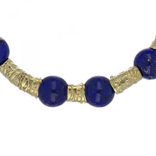 Load image into Gallery viewer, Vintage 18K Gold Lapis Necklace
