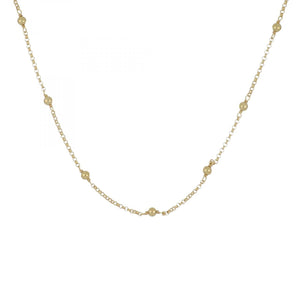 David Yurman 18K Gold Bead Necklace