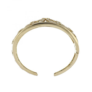 Leslie Greene 18K Gold Diamond Bangle Bracelet