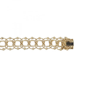 Vintage 1970s 14K Gold Charm Bracelet
