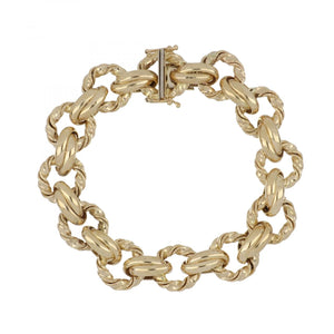 Vintage 1970s 14K Gold Link Bracelet