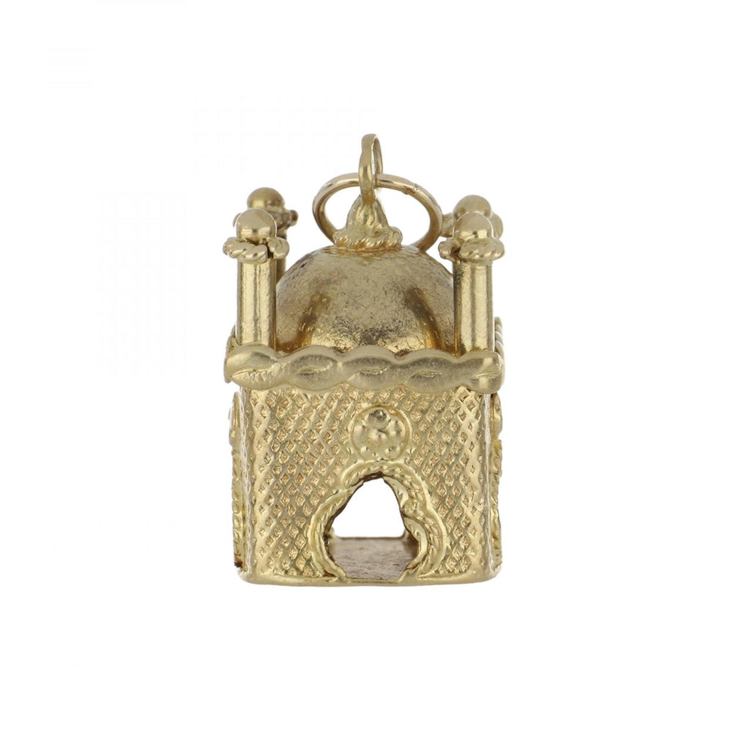14K Gold Mosque Charm