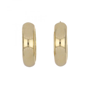 14K Gold 1/2 inch Hinged Hoop Earrings