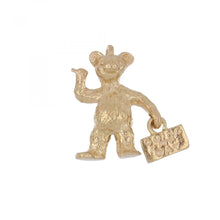 Load image into Gallery viewer, 14K Gold Bear Charm
