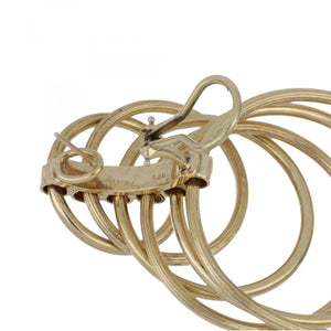 Vintage Cellino 14K Gold Ring Hoop Earrings