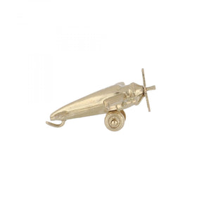 Vintage 14K Gold Plane Charm