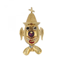 Load image into Gallery viewer, Estate 14K Gold Clown Head Charm
