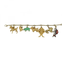 Load image into Gallery viewer, 14K Gold Animal Charm Bracelet
