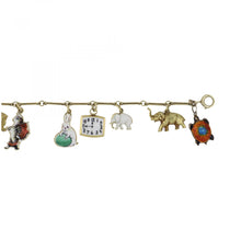 Load image into Gallery viewer, 14K Gold Animal Charm Bracelet
