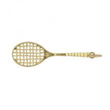 Load image into Gallery viewer, Vintage Piaget 18K Gold Tennis Racket Charm
